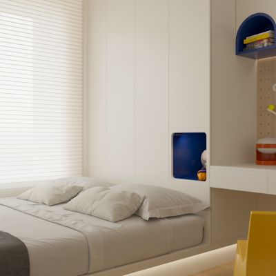 现代极简儿童房