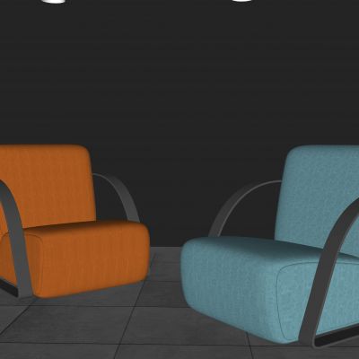 polifor现代风格 单人沙发 懒人沙发