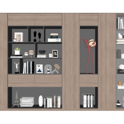 现代书柜 装饰柜 书籍摆件