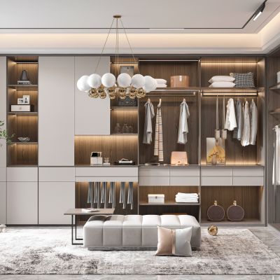 现代衣帽间