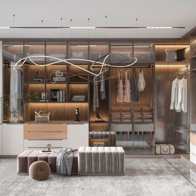 现代衣帽间