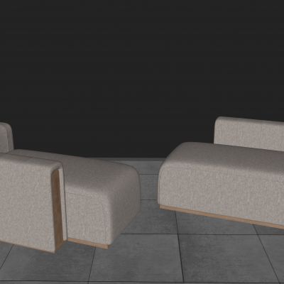 现代风格 单人沙发 懒人沙发