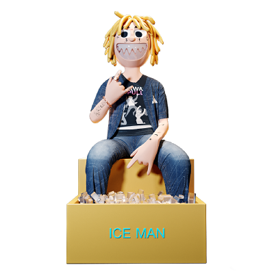 现代卡通人物笔架