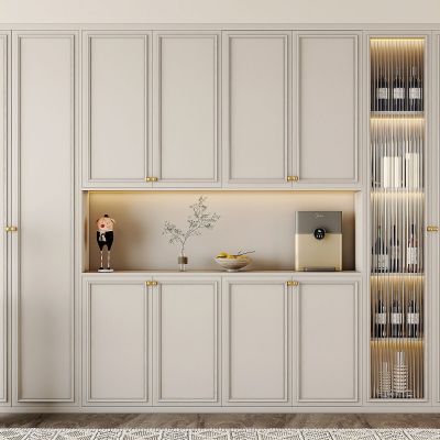 法式轻奢嵌入式酒柜