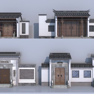 中式别墅庭院门