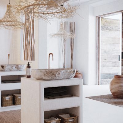 北欧酒店卫生间洗手台