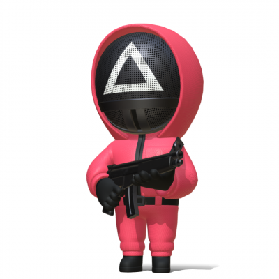 现代鱿鱼游戏守卫公仔