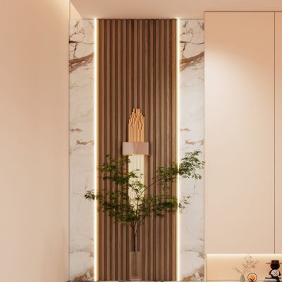 轻奢风暖色系玄关