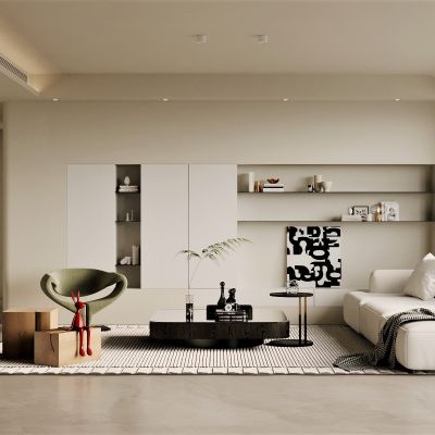 侘寂，客厅，沙发组合