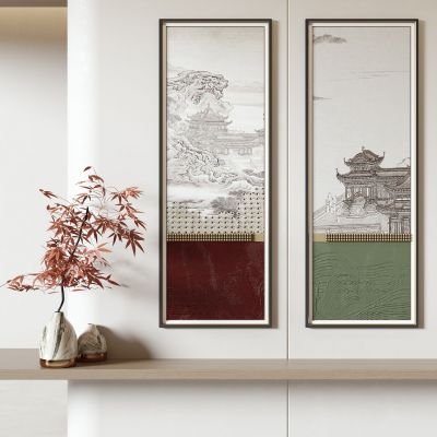 新中式装饰画 组合画