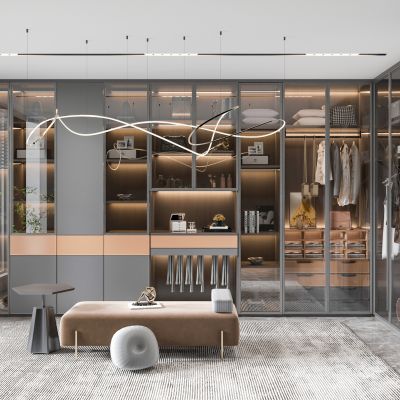 现代衣帽间