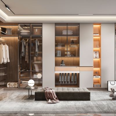 现代衣帽间
