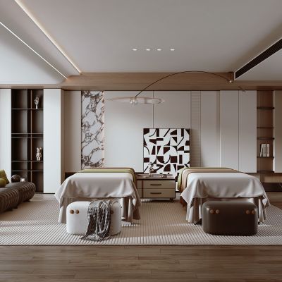 现代美容SPA店包间