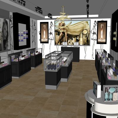 现代时尚化妆品店
