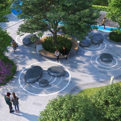 现代公园景观3D模型