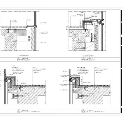 幕墙与地面各类材质收口节点