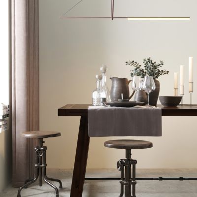 北欧餐桌椅吊灯组合