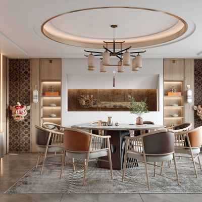 新中式餐厅包间