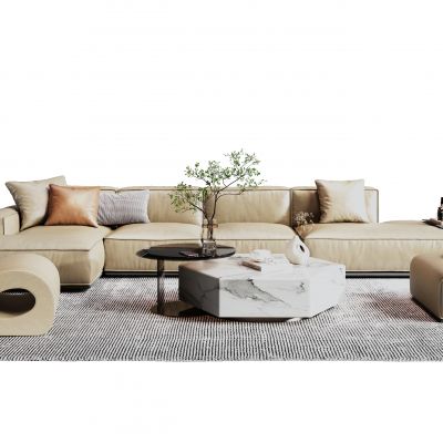 现代沙发茶几组合