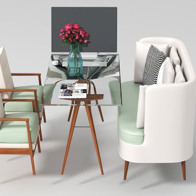 北欧摄影店洽谈沙发桌椅