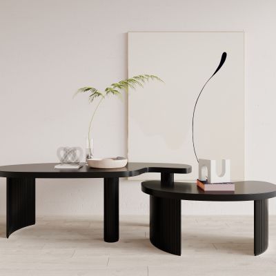 侘寂，茶几，木作，异形，客厅