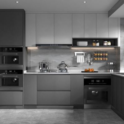 现代 封闭式厨房