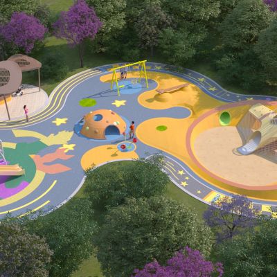 现代儿童游乐区