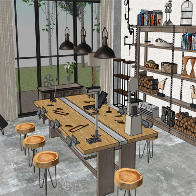 现代手工木工店