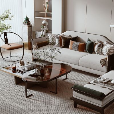 新中式组合沙发