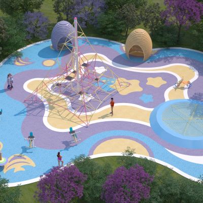 现代儿童游乐区