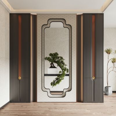新中式玄关 玄关隔断