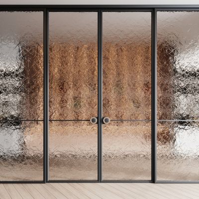 现代玻璃推拉门