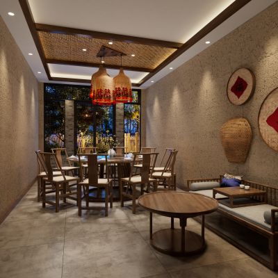 中式土菜馆包间