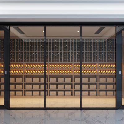 实木红酒窖冷藏室恒温室恒温柜展示柜冷藏柜红酒酒窖