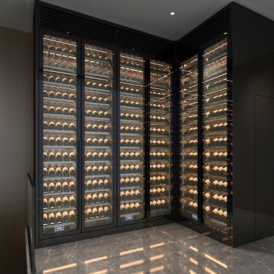 不锈钢红酒窖冷藏室恒温室恒温柜展示柜冷藏柜红酒酒窖