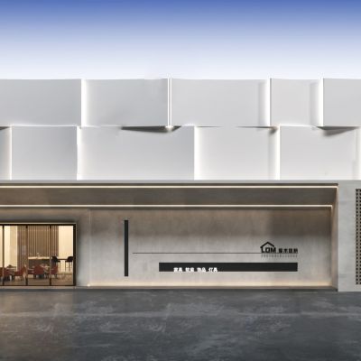 现代门头门面SU