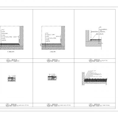 地毯铺贴细部构造节点图