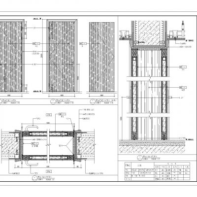 双扇联通门安装节点