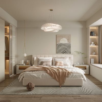 奶油风卧室 主卧