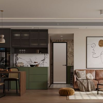 现代中古风客餐厅