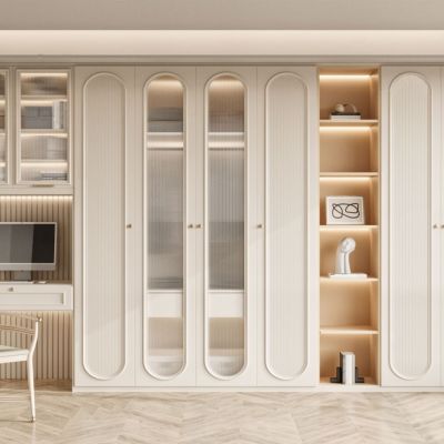 一体式书桌 衣柜