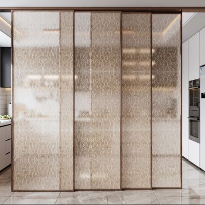 现代夹丝玻璃推拉门 厨房 厨房推拉门 玻璃门