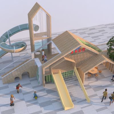 现代儿童游乐设施