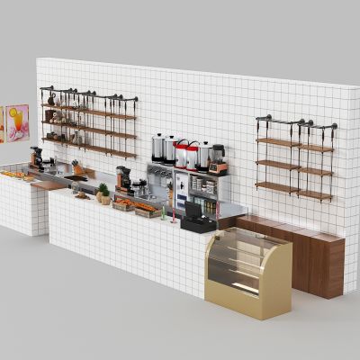 奶茶店操作间组合