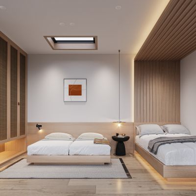 日式榻榻米卧室