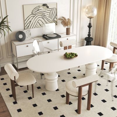 法式中古风餐桌椅