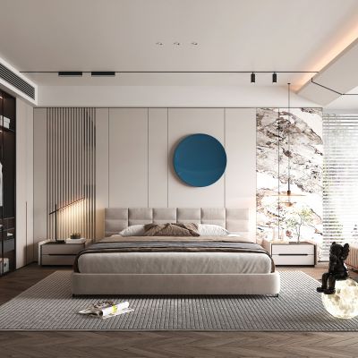 现代家居卧室3D模型