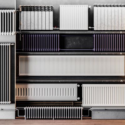 现代壁挂立式暖气片