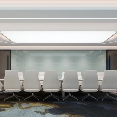 现代公司办公室大会议室洽谈室