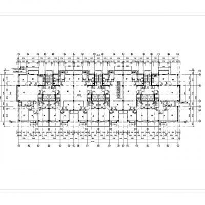 多层住宅建筑平面施工图